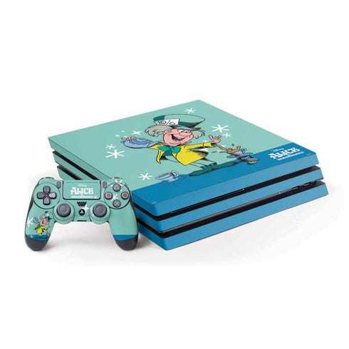 Disney Alice in Wonderland Mad Hatter Tea Party PS4 Pro Bundle Skin