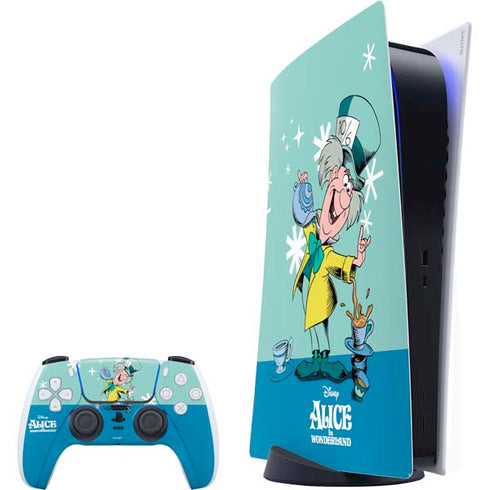 Disney Alice in Wonderland Mad Hatter Tea Party PS5 Bundle Skin