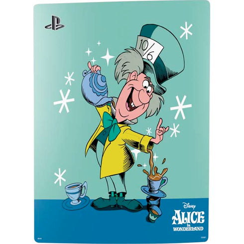 Disney Alice in Wonderland Mad Hatter Tea Party PS5 Console Skin
