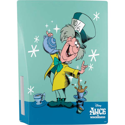 Disney Alice in Wonderland Mad Hatter Tea Party PS5 Console Skin