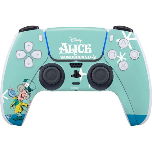 Disney Alice in Wonderland Mad Hatter Tea Party PS5 Controller Skin