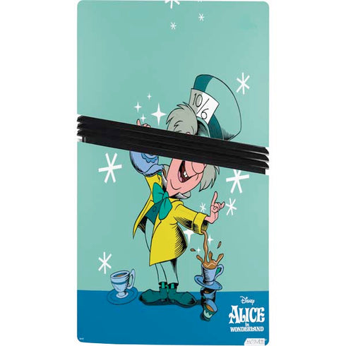 Disney Alice in Wonderland Mad Hatter Tea Party PS5 Pro Console Skin