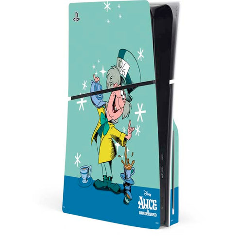 Disney Alice in Wonderland Mad Hatter Tea Party PlayStation PS5 Skins