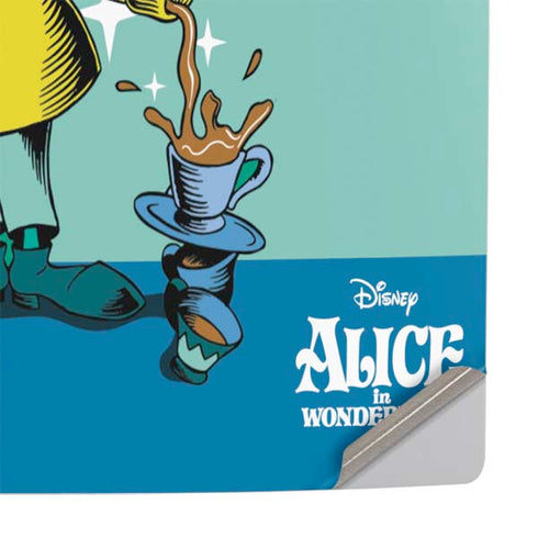 Disney Alice in Wonderland Mad Hatter Tea Party PS5 Slim Disk Console Skin