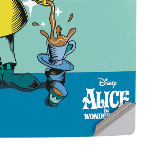 Disney Alice in Wonderland Mad Hatter Tea Party PS5 Slim Digital Edition Console Skin