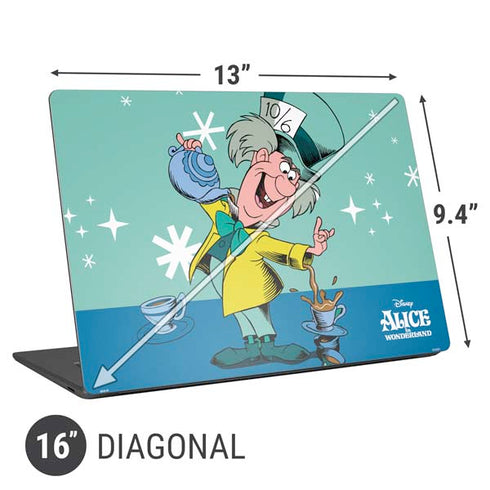 Disney Alice in Wonderland Mad Hatter Tea Party Universal Laptop 16in (13 x 9.4in) Skin