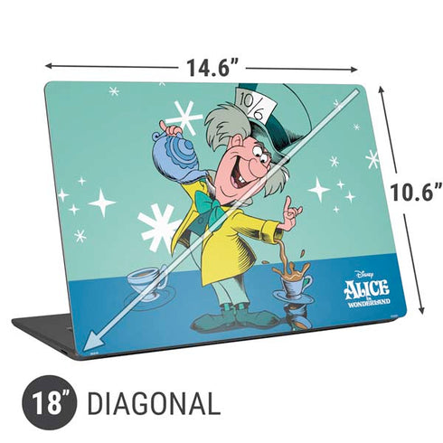 Disney Alice in Wonderland Mad Hatter Tea Party Universal Laptop 18in (14.6 x 10.6in) Skin