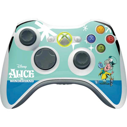 Disney Alice in Wonderland Mad Hatter Tea Party Xbox 360 Wireless Controller Skin