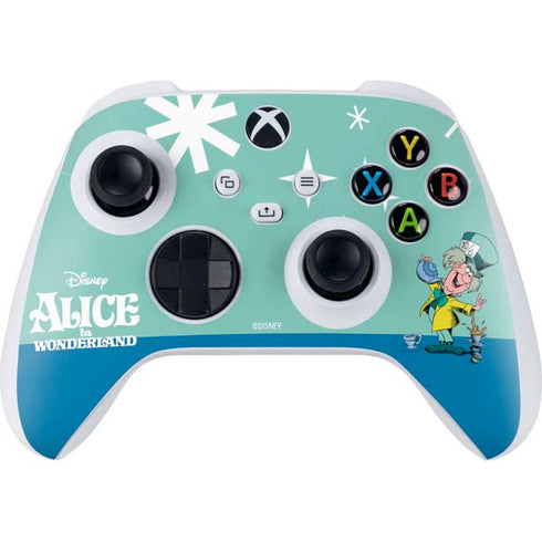 Disney Alice in Wonderland Mad Hatter Tea Party Xbox Series S Controller Skin