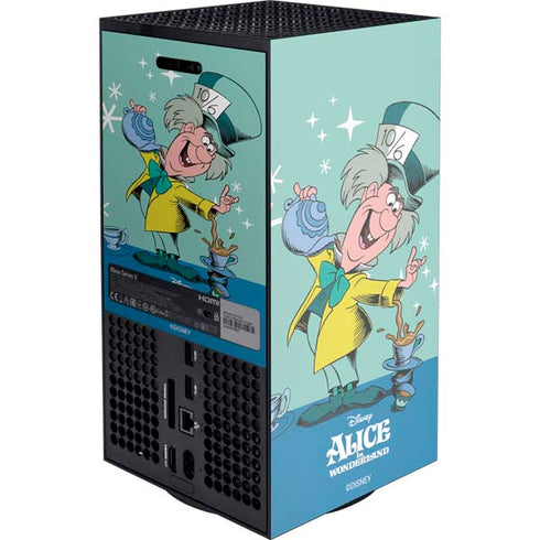 Disney Alice in Wonderland Mad Hatter Tea Party Xbox Series X Console Skin
