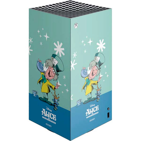 Disney Alice in Wonderland Mad Hatter Tea Party XBox Series X Digital Edition Console Skin
