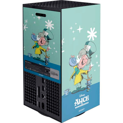 Disney Alice in Wonderland Mad Hatter Tea Party XBox Series X Digital Edition Console Skin