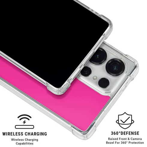 Magenta Galaxy S25 Ultra Clear Case