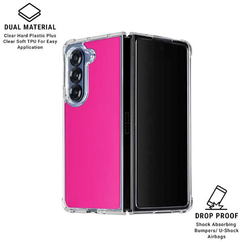 Magenta Galaxy Z Fold6 Clear Case
