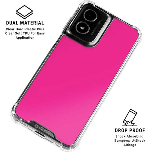 Magenta Moto G Power 5G (2024) Clear Case