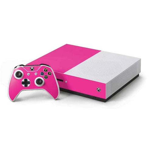 Magenta Xbox One S Console and Controller Bundle Skin