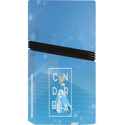 Disney Princess Magical Cinderella PS5 Pro Disk Console Skin