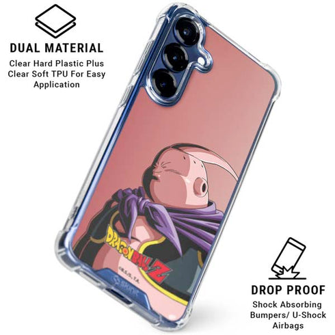 Dragon Ball Z Majin Buu Portrait Galaxy S25 Plus Clear Case