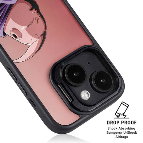 Dragon Ball Z Majin Buu Portrait iPhone 15 Plus Kickstand Case