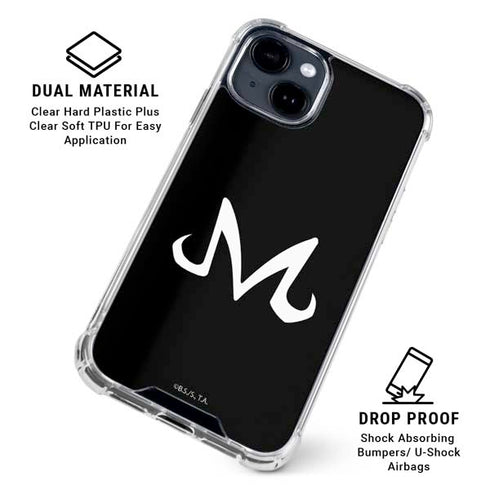 Dragon Ball Z Majin Buu Symbol iPhone 14 Plus Clear Case