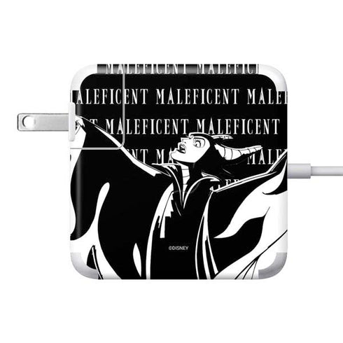 Disney Villains Maleficent Black and White 85W Power Adapter (15 and 17 inch MacBook Pro Charger) Skin