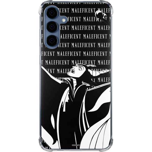 Disney Villains Maleficent Black and White Galaxy A35 5G Clear Case