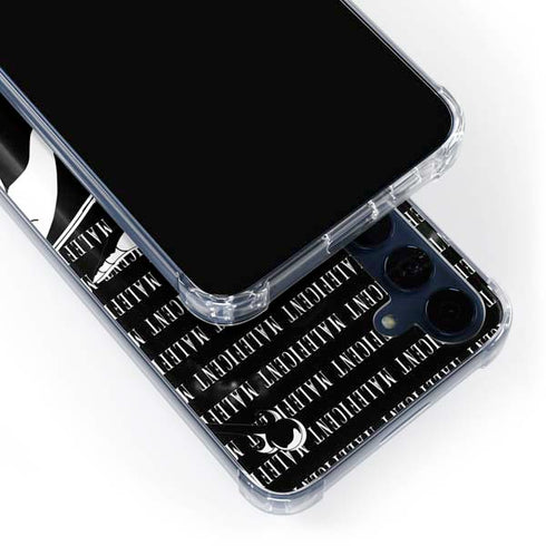 Disney Villains Maleficent Black and White Galaxy A35 5G Clear Case