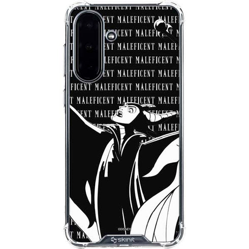 Disney Villains Maleficent Black and White Galaxy A36 5G Clear Case