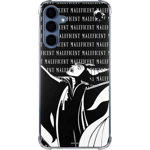 Disney Villains Maleficent Black and White Galaxy A55 5G Clear Case