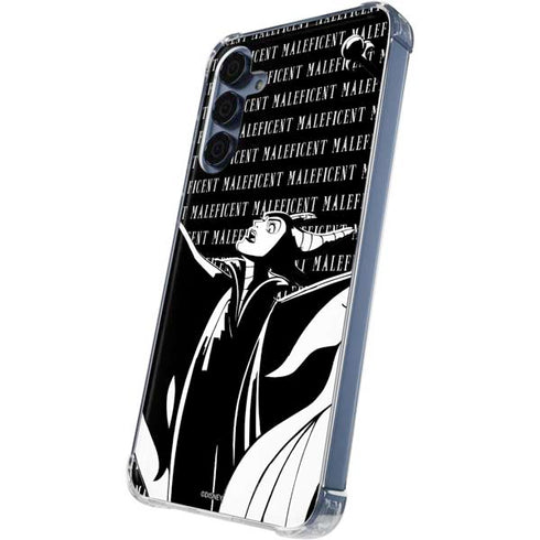 Disney Villains Maleficent Black and White Galaxy A55 5G Clear Case