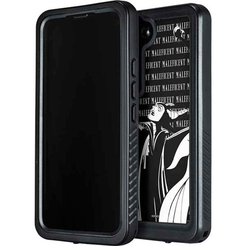 Disney Villains Maleficent Black and White Galaxy S24 Plus Waterproof Case