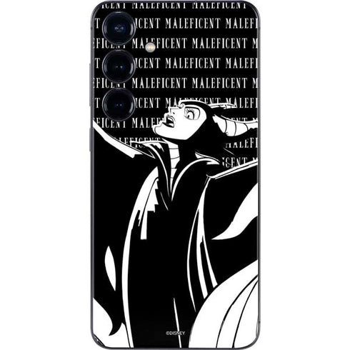 Disney Villains Maleficent Black and White Galaxy S25 Skin