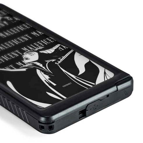 Disney Villains Maleficent Black and White Galaxy S24 Ultra Waterproof Case