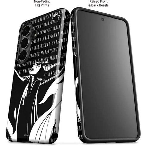 Disney Villains Maleficent Black and White Galaxy S26 Plus Impact Case