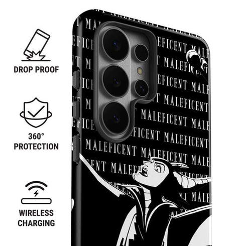 Disney Villains Maleficent Black and White Galaxy S26 Ultra Impact Case