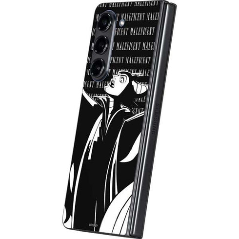 Disney Villains Maleficent Black and White Galaxy Z Fold5 5G Skin