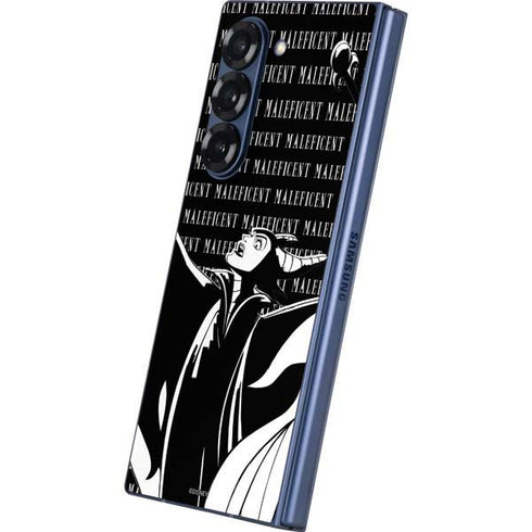 Disney Villains Maleficent Black and White Galaxy Z Fold6 Skin