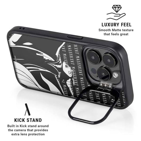 Disney Villains Maleficent Black and White iPhone 14 Pro Max Kickstand Case