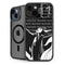 Disney Villains Maleficent Black and White iPhone 15 Kickstand Case