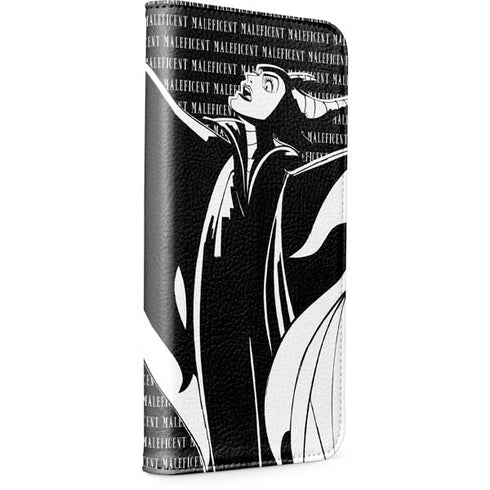 Disney Villains Maleficent Black and White iPhone 15 Pro Max Folio Case