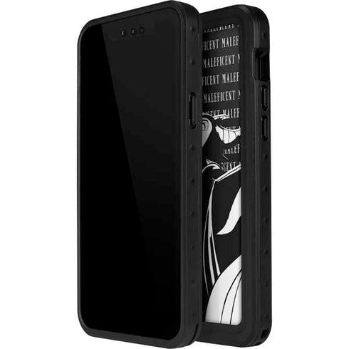 Disney Villains Maleficent Black and White iPhone 15 Pro Waterproof Case