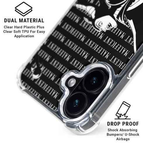 Disney Villains Maleficent Black and White iPhone 16 MagSafe Case