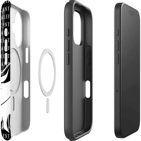 Disney Villains Maleficent Black and White iPhone 16 Magsafe Impact Case