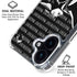 Disney Villains Maleficent Black and White iPhone 16 Plus Clear Case