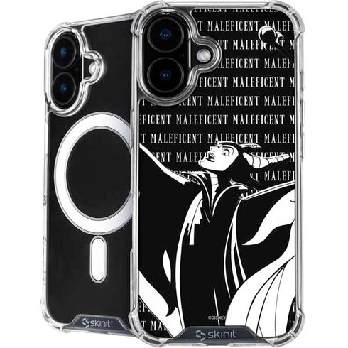 Disney Villains Maleficent Black and White iPhone 16 Plus MagSafe Case