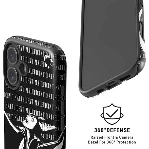 Disney Villains Maleficent Black and White iPhone 16 Plus Magsafe Impact Case