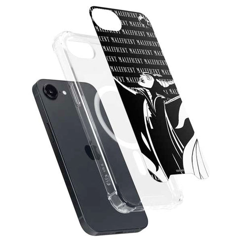 Disney Villains Maleficent Black and White iPhone 16e MagSafe Case