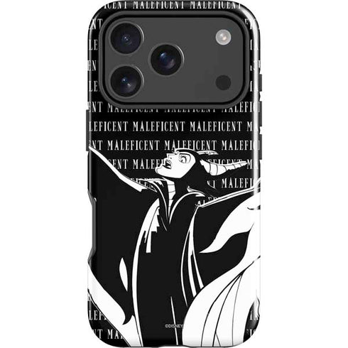 Disney Villains Maleficent Black and White iPhone 18 Pro Impact Case