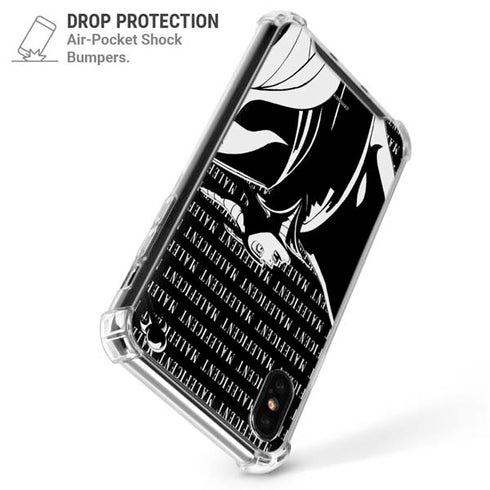 Disney Villains Maleficent Black and White iPhone X/XS Clear Case