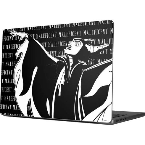 Disney Villains Maleficent Black and White Apple MacBook Pro 14-inch Skin